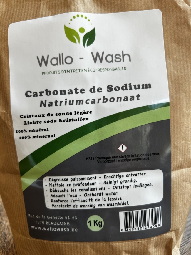 🌿 Carbonate de Sodium (CRISTAUX DE SOUDE LEGERE) 1 KG